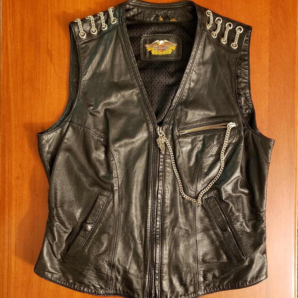 Signed ( Willie G) Harley Davidson Leather Jacket